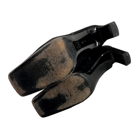 St. John Black Suede Ankle Bootie Size 10.5 Made in Italy EUC - Picture 13 of 13